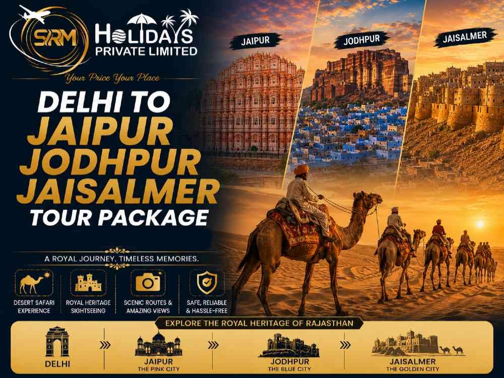 Delhi to Jaipur Jodhpur Jaisalmer tour